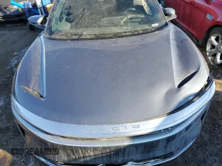 2023 Lucid Air Pure with VIN 50EA1PFA2PA007090, listed as a Copart auction lot 42149485 with 0 mi miles and Salvage Title. Bid and sale history available at carsss.com. Image 11.