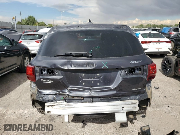 2014 Acura MDX with VIN 5FRYD4H27EB047134, listed as a Copart auction lot 71303134 with 170,412 mi miles and Salvage Title. Bid and sale history available at carsss.com. Image 6.