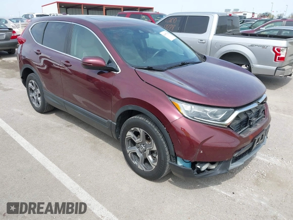2017 Honda CR-V EX-L with VIN 5J6RW2H81HL058621, listed as a IAAI auction lot 41997542 with 89,636 mi miles. Bid and sale history available at carsss.com. Image 1.