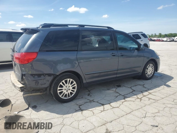 2007 Toyota Sienna XLE with VIN 5TDZK22CX7S081696, listed as a Copart auction lot 53851995 with 186,933 mi miles and Salvage Title. Bid and sale history available at DreamBid. Image 3.