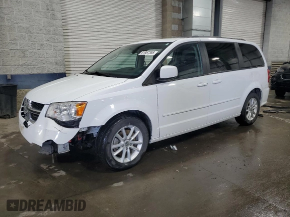2014 Dodge Grand Caravan SXT with VIN 2C4RDGCG6ER427435, listed as a Copart auction lot 51957355 with 106,078 mi miles and Salvage Title. Bid and sale history available at DreamBid. Image 1.