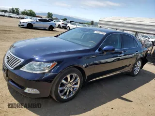 2007 Lexus LS 460 z VIN JTHBL46F775051316, wystawiony jako Copart lot #55252955 z przebiegiem 160 404 mil mil oraz Szkoda całkowita • Salvage title. Historia ofert i sprzedaży dostępna na DreamBid. Obrazek 1.
