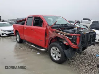 2020 Ram 1500 Laramie with VIN 1C6SRFDT1LN253803, listed as a Copart auction lot 72402214 with 62,351 mi miles and Salvage Title. Bid and sale history available at carsss.com. Image 4.