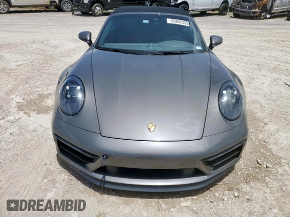 2023 Porsche 911 Carrera S with VIN WP0CB2A99PS247161, listed as a Copart auction lot 63862335 with 13,025 mi miles and Salvage title. Bid and sale history available at DreamBid. Image 5.