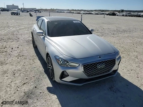 2019 Genesis G70 3.3T Advanced with VIN KMTG74LE1KU024023, listed as a Copart auction lot 77521804 with 33,639 mi miles and Salvage Title. Bid and sale history available at carsss.com. Image 11.