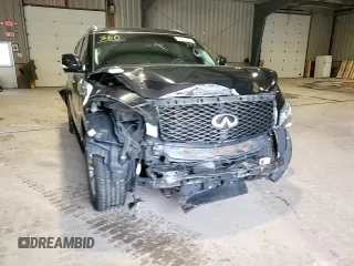 2015 Infiniti QX80 with VIN JN8AZ2NE7F9080402, listed as a Copart auction lot 52141295 with 0 mi miles and Salvage Title. Bid and sale history available at carsss.com. Image 12.