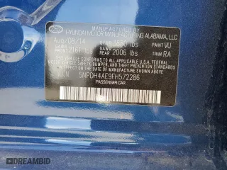 2015 Hyundai Elantra SE with VIN 5NPDH4AE9FH572286, listed as a Copart auction lot 50719935 with 164,132 mi miles and Salvage Title. Bid and sale history available at carsss.com. Image 13.