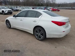 2015 Infiniti Q50 Premium with VIN JN1BV7AP3FM349396, listed as a IAAI auction lot 41793057 with 133,372 mi miles. Bid and sale history available at carsss.com. Image 3.