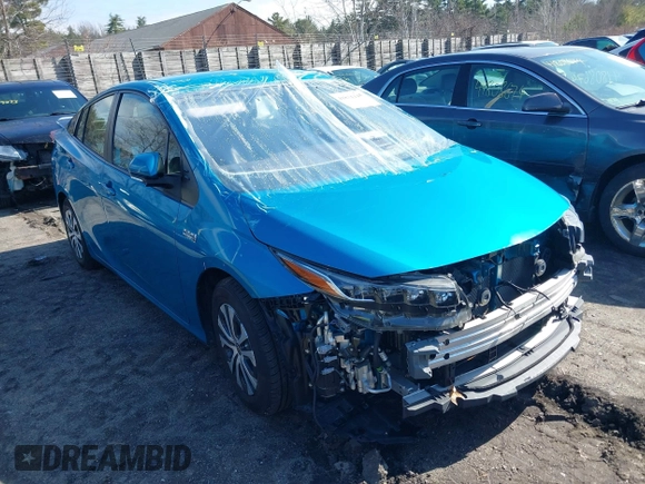 2021 Toyota Prius LE with VIN JTDKAMFP1M3166050, listed as a IAAI auction lot 41831145 with 54,350 mi miles and . Bid and sale history available at DreamBid. Image 14.