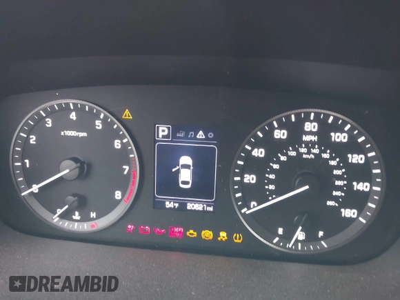 2017 Hyundai Sonata 2.4L with VIN 5NPE24AF9HH578638, listed as a IAAI auction lot 42100003 with 20,261 mi miles and . Bid and sale history available at DreamBid. Image 7.