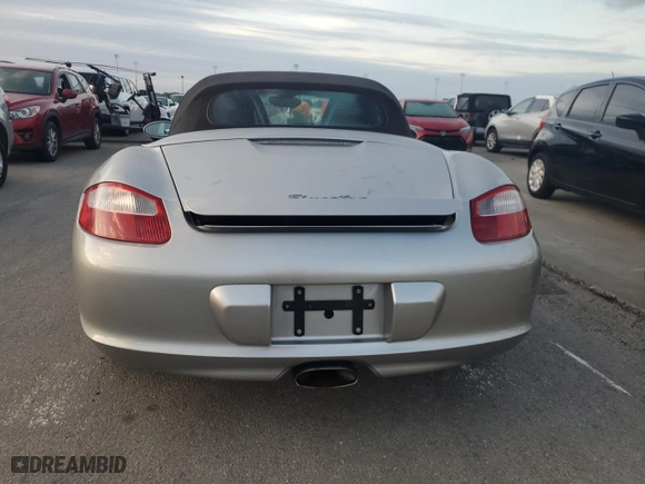 2006 Porsche Boxster with VIN WP0CA29806S710172, listed as a Copart auction lot 75426514 with 0 mi miles and Salvage Title. Bid and sale history available at carsss.com. Image 6.