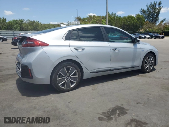 2019 Hyundai Ioniq Limited with VIN KMHC85LC6KU118747, listed as a Copart auction lot 56276615 with 108,065 mi miles and Salvage title. Bid and sale history available at DreamBid. Image 3.