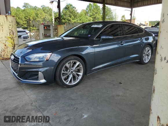 2022 Audi A5 Sportback Premium with VIN WAUABCF57NA019646, listed as a Copart auction lot 69119954 with 31,098 mi miles and Salvage Title. Bid and sale history available at carsss.com. Image 1.