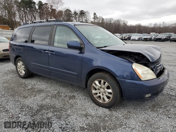 2007 Kia Sedona LX with VIN KNDMB233876171518, listed as a Copart auction lot 44749925 with 60,848 mi miles and Salvage Title. Bid and sale history available at carsss.com. Image 4.