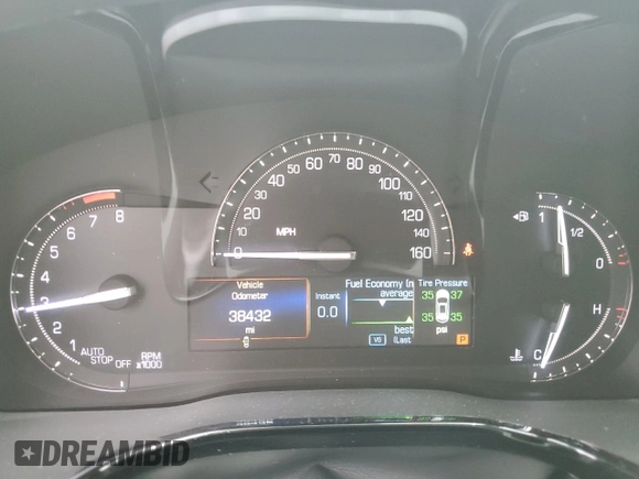 2017 Cadillac XT5 Luxury AWD with VIN 1GYKNDRS8HZ242106, listed as a Copart auction lot 53169585 with 38,432 mi miles and Salvage Title. Bid and sale history available at carsss.com. Image 9.