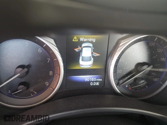 2015 Infiniti Q50 with VIN JN1BV7APXFM340095, listed as a Copart auction lot 64397395 with 90,185 mi miles and Clean title. Bid and sale history available at DreamBid. Image 9.