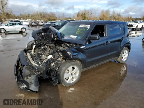 2017 Kia Soul with VIN KNDJN2A2XH7422443, listed as a Copart auction lot 44180945 with 0 mi miles and Salvage Title. Bid and sale history available at carsss.com. Image 1.