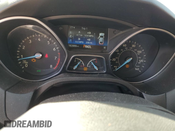 2016 Ford Focus SE with VIN 1FADP3F25GL283713, listed as a Copart auction lot 49515235 with 163,988 mi miles and Clean Title. Bid and sale history available at DreamBid. Image 9.