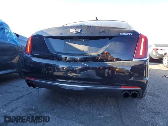 2017 Cadillac CT6 Premium Luxury AWD with VIN 1G6KH5R64HU182458, listed as a Copart auction lot 82795184 with 99,444 mi miles and Salvage title. Bid and sale history available at DreamBid. Image 6.
