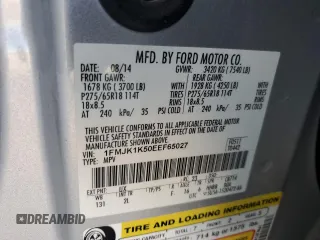2014 Ford Expedition Max Limited with VIN 1FMJK1K50EEF65027, listed as a Copart auction lot 78937304 with Not provided miles and Salvage title. Bid and sale history available at DreamBid. Image 13.