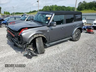 2022 Ford Bronco with VIN 1FMDE5BH9NLB11635, listed as a Copart auction lot 54620945 with 45,442 mi miles and Salvage title. Bid and sale history available at DreamBid. Image 1.