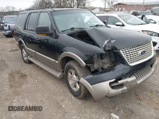 2003 Ford Expedition Eddie Bauer with VIN 1FMFU18L53LA39572, listed as a IAAI auction lot 41736986 with 1 mi miles. Bid and sale history available at carsss.com. Image 1.