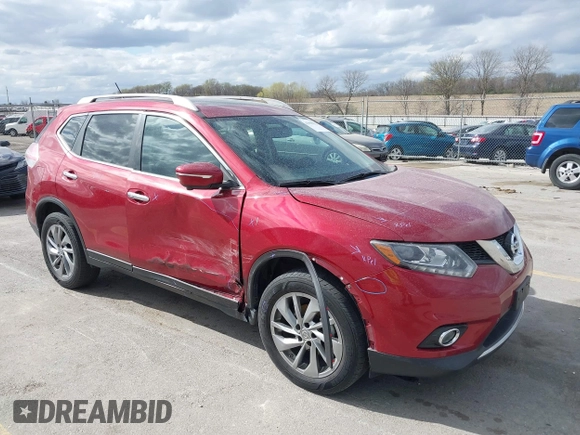 2015 Nissan Rogue SL with VIN 5N1AT2MV5FC870424, listed as a IAAI auction lot 41998532 with 111,000 mi miles and . Bid and sale history available at carsss.com. Image 6.