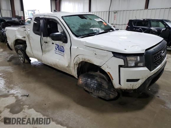 2024 Nissan Frontier S with VIN 1N6ED1CM3RN641994, listed as a Copart auction lot 47809215 with 26,360 mi miles and Salvage Title. Bid and sale history available at carsss.com. Image 4.