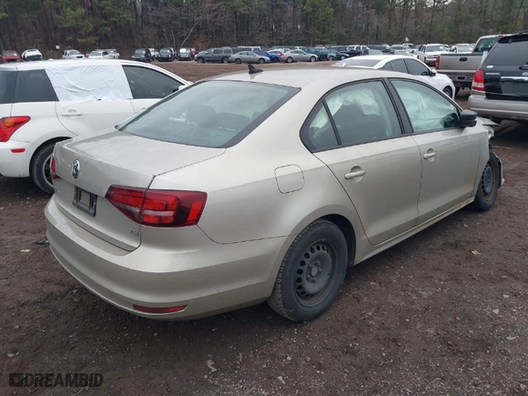 2016 Volkswagen Jetta Sedan 1.4T S with VIN 3VW267AJ6GM290045, listed as a IAAI auction lot 41187685 with 165,284 mi miles. Bid and sale history available at carsss.com. Image 4.