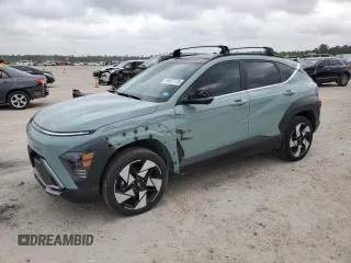 2025 Hyundai Kona Limited with VIN KM8HECA30SU187634, listed as a Copart auction lot 51677775 with 2,698 mi miles and Salvage Title. Bid and sale history available at carsss.com. Image 1.