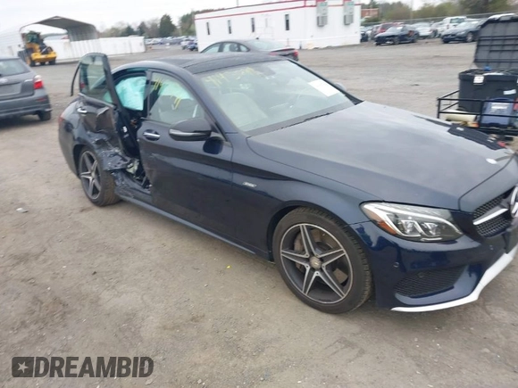 2016 Mercedes-Benz C 450 AMG with VIN 55SWF6EB1GU127291, listed as a IAAI auction lot 41930711 with 32,614 mi miles and . Bid and sale history available at carsss.com. Image 1.