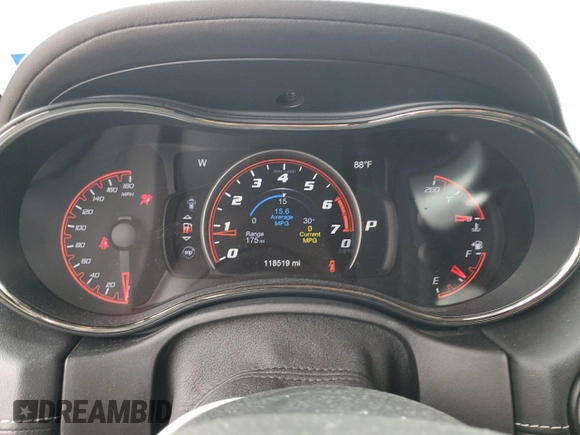2018 Dodge Durango SRT с VIN 1C4SDJGJ7JC213321, выставлен на аукционе Copart как лот 54990105 с пробегом 118 519 миль миль и Списание • Salvage title. История ставок и продаж доступна на DreamBid. Изображение 9.