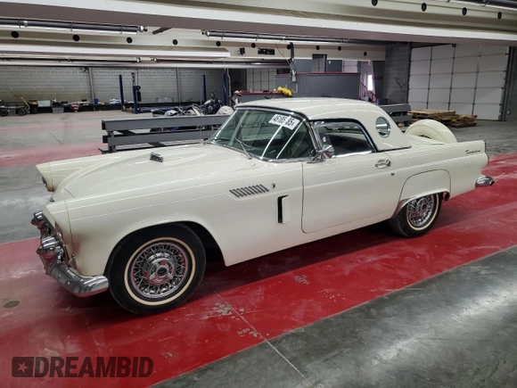 1956 Ford Thunderbird с VIN P6FH207435, выставлен на аукционе Copart как лот 46185885 с пробегом 15 314 миль миль и Чистый • Clean title. История ставок и продаж доступна на DreamBid. Изображение 1.