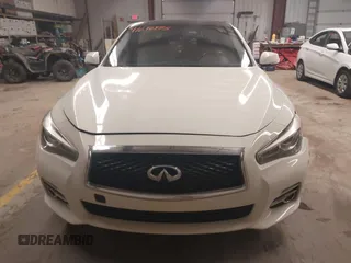 2017 Infiniti Q50 2.0t with VIN JN1CV7AP5HM641168, listed as a IAAI auction lot 41696943 with 106,855 mi miles and . Bid and sale history available at carsss.com. Image 13.