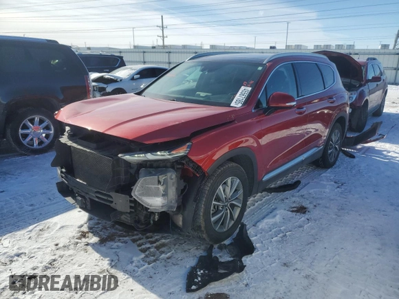 2019 Hyundai Santa Fe Limited with VIN 5NMS5CAD5KH075504, listed as a Copart auction lot 45567185 with 84,029 mi miles and Salvage Title. Bid and sale history available at carsss.com. Image 1.