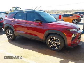 2023 Chevrolet TrailBlazer RS with VIN KL79MUSL4PB168116, listed as a IAAI auction lot 41889397 with 10,800 mi miles and . Bid and sale history available at DreamBid. Image 14.