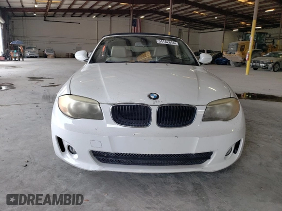 2012 BMW 1 Series 128i with VIN WBAUN1C5XCVH84372, listed as a Copart auction lot 54162815 with 127,420 mi miles and Clean title. Bid and sale history available at DreamBid. Image 5.