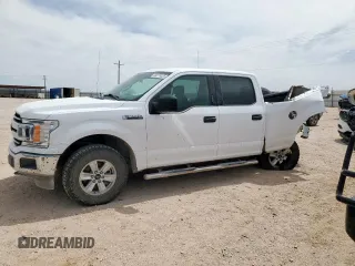 2018 Ford F-150 XL with VIN 1FTFW1E53JKE55692, listed as a Copart auction lot 56278325 with 196,598 mi miles and Salvage title. Bid and sale history available at DreamBid. Image 1.
