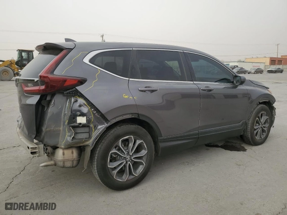 2022 Honda CR-V EX with VIN 5J6RW1H54NA015673, listed as a Copart auction lot 43639825 with 23,135 mi miles and Salvage Title. Bid and sale history available at carsss.com. Image 3.