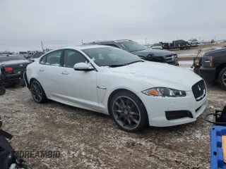 2015 Jaguar XF V6 Portfolio with VIN SAJWJ0FF0F8U49032, listed as a Copart auction lot 45754035 with 67,614 mi miles and Salvage Title. Bid and sale history available at carsss.com. Image 4.
