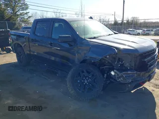 2021 Chevrolet Silverado 1500 LT Trail Boss with VIN 1GCPYFED4MZ349105, listed as a IAAI auction lot 41845023 with 97,012 mi miles and . Bid and sale history available at DreamBid. Image 1.