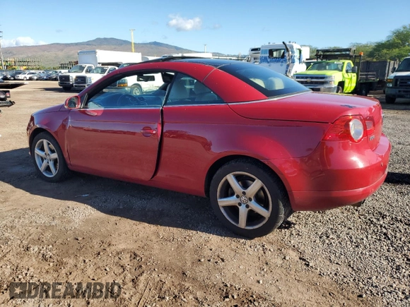 2007 Volkswagen Eos 2.0T with VIN WVWDA71F07V019803, listed as a Copart auction lot 85812454 with 88,150 mi miles and Salvage Title. Bid and sale history available at DreamBid. Image 2.