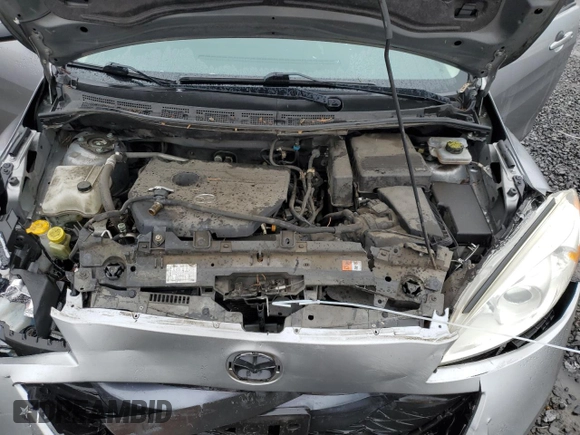2013 Mazda 5 Touring with VIN JM1CW2CLXD0153519, listed as a Copart auction lot 48954545 with Not Provided miles and Salvage Title. Bid and sale history available at carsss.com. Image 12.