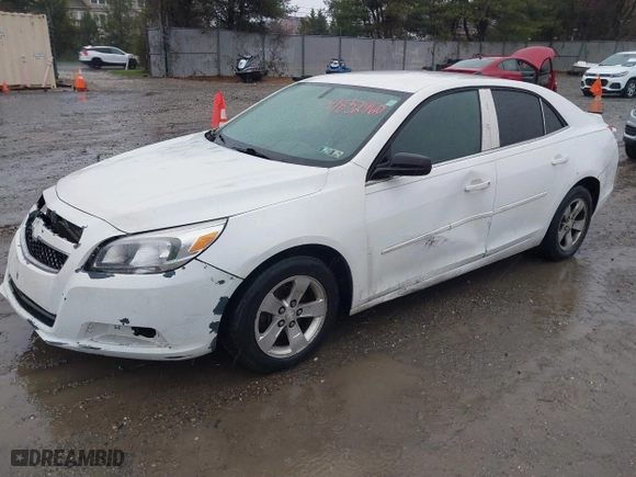 2013 Chevrolet Malibu LS with VIN 1G11B5SA0DF219036, listed as a IAAI auction lot 41852960 with 119,365 mi miles. Bid and sale history available at carsss.com. Image 2.