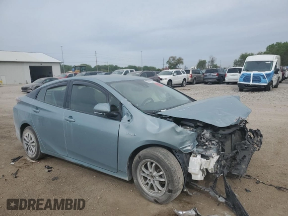 2018 Toyota Prius Two z VIN JTDKBRFUXJ3601563, wystawiony jako Copart lot #55681125 z przebiegiem Nie podano mil oraz Szkoda całkowita • Salvage title. Historia ofert i sprzedaży dostępna na DreamBid. Obrazek 4.