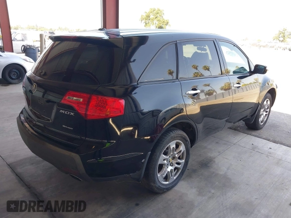 2007 Acura MDX Tech Pkg with VIN 2HNYD283X7H542563, listed as a IAAI auction lot 42122053 with 162,933 mi miles. Bid and sale history available at carsss.com. Image 4.