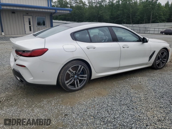 2022 BMW 8 Series 840i с VIN WBAGV4C03NCH43079, выставлен на аукционе Copart как лот 59799665 с пробегом 28 069 миль миль и Списание • Salvage title. История ставок и продаж доступна на DreamBid. Изображение 3.