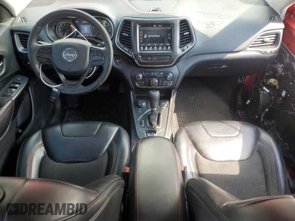 2019 Jeep Cherokee Trailhawk с VIN 1C4PJMBX3KD256495, выставлен на аукционе Copart как лот 56122695 с пробегом 98 786 миль миль и Списание • Salvage title. История ставок и продаж доступна на DreamBid. Изображение 8.