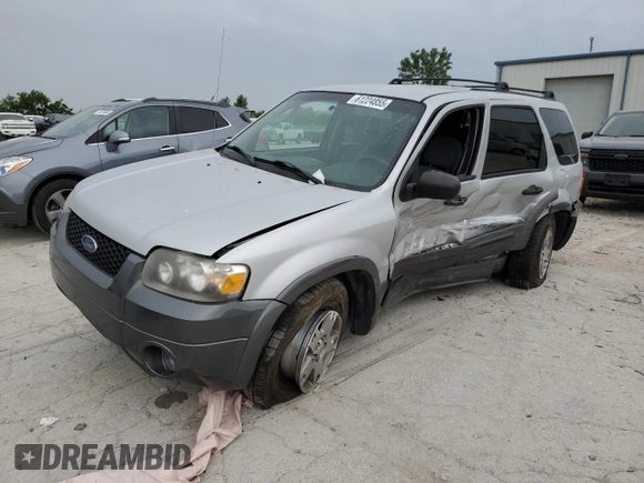 2005 Ford Escape XLT with VIN 1FMYU93165KA25072, listed as a Copart auction lot 61224855 with Not provided miles and Salvage title. Bid and sale history available at DreamBid. Image 1.