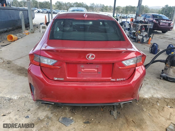 2017 Lexus RC with VIN JTHHA5BC4H5006885, listed as a Copart auction lot 49121085 with 114,238 mi miles and Salvage Title. Bid and sale history available at carsss.com. Image 6.
